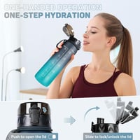 Water Bottle 1 Litre Sports Water Bottle BPA Free with Non-Slip Rubber Grip - Suitable for Bicycle, Outdoor, School, Gym 4
