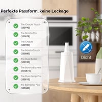 Vodný filter Waterdrop BES008 náhrada pre kávovar Sage Barista Express Pro, SES008/SES810/SES875/SES880/SES920/SES980/SES990, certifikácia TÜV SÜD — balenie 3 ks 7