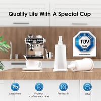 Vodný filter Waterdrop BES008 náhrada pre kávovar Sage Barista Express Pro, SES008/SES810/SES875/SES880/SES920/SES980/SES990, certifikácia TÜV SÜD — balenie 3 ks 6