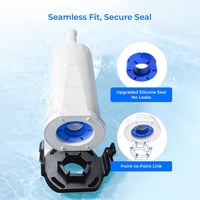 Vodný filter Waterdrop BES008 náhrada pre kávovar Sage Barista Express Pro, SES008/SES810/SES875/SES880/SES920/SES980/SES990, certifikácia TÜV SÜD — balenie 3 ks 5