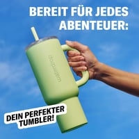 Waterdrop MICRODRINK 1,1L Termikus Ivópalack Szívószállal, Hőtartó Rozsdamentes Acél Kulacs - Zöld 2