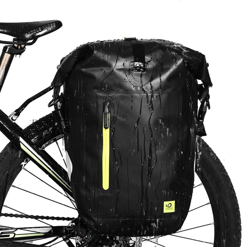 WATERFLY 25L Vízálló Kerékpár Csomagtartó Táska Hátsó Kerékhez