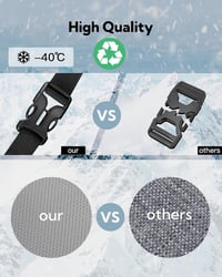 WATERFLY 30L Túrahátizsák - Vízálló Nylon Túra Hátizsák Lopásgátlóval és Esővédővel, Könnyű Kirándulóhátizsák Férfiaknak és Nőknek, Fekete - Black 5