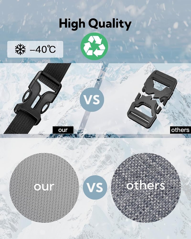 WATERFLY 30L Túrahátizsák - Vízálló Nylon Túra Hátizsák Lopásgátlóval és Esővédővel, Könnyű Kirándulóhátizsák Férfiaknak és Nőknek, Fekete - Black