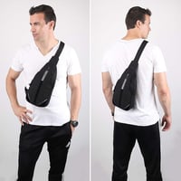 WATERFLY Antitolvaj Hátizsák Crossbody Válltáska Férfiaknak Nőknek 7