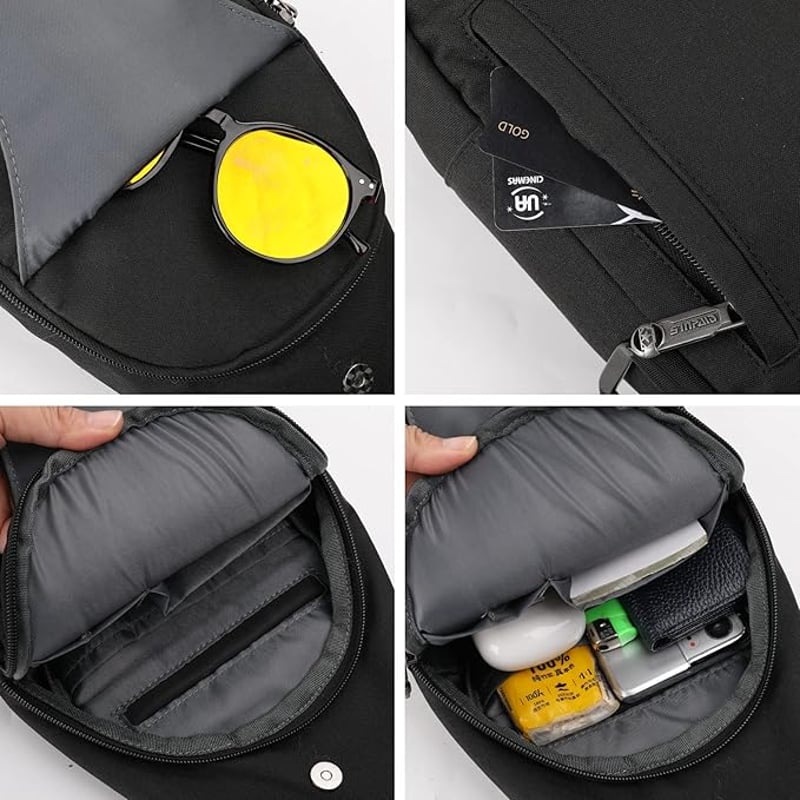 WATERFLY Antitolvaj Hátizsák Crossbody Válltáska Férfiaknak Nőknek