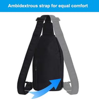 WATERFLY Antitolvaj Hátizsák Crossbody Válltáska Férfiaknak Nőknek 4