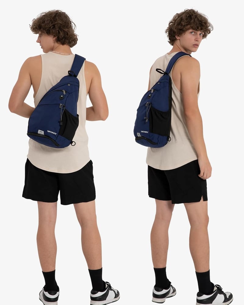 WATERFLY Crossbody hátizsák állítható pánt, outdoor sporthoz, túrázáshoz, kerékpározáshoz