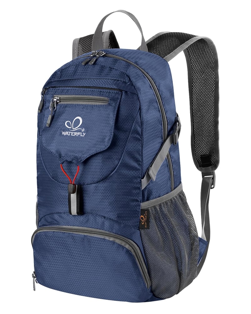 Skladací turistický batoh Waterfly, 20 l – tmavomodrý