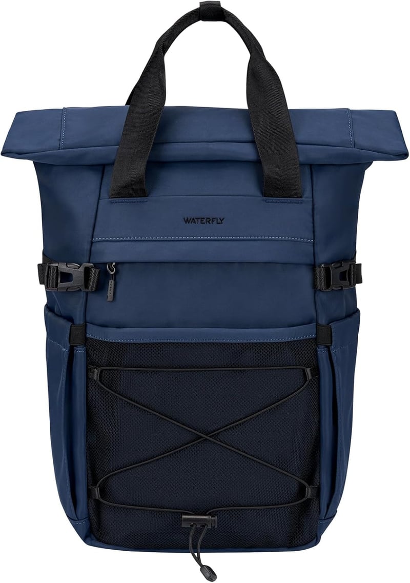 WATERFLY Rolltop hátizsák 16-21L laptop rekesz unisex utazási iskolahátizsák