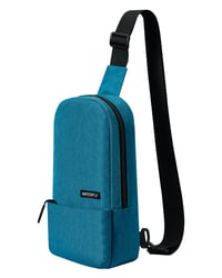 WATERFLY Slim crossbody batoh – pávia modrá – veľkosť S 1
