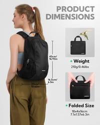 WATERFLY Ultralight 18L összecsukható hátizsák könnyű túra napi használat 2