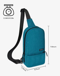 WATERFLY Válltáska Crossbody Hátizsák Férfi Női Oldaltáska Sling Backpack 2