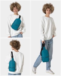 WATERFLY Válltáska Crossbody Hátizsák Férfi Női Oldaltáska Sling Backpack 5