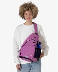 WATERFLY Vízálló Lila Egyvállas Hátizsák - Állítható Pánttal Túrázáshoz, Kerékpározáshoz, Utazáshoz - Unisex Nylon Crossbody Táska 2