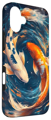 Husă de protecție pentru iPhone 16 Plus – Waterlife Designs by Dennex, model pește Koi, tematică natură 3