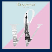 Stilou Waterman Allure - Oțel inoxidabil, accesorii argintii, peniță fină, cerneală albastră 7