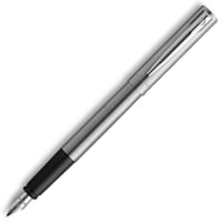 Stilou Waterman Allure - Oțel inoxidabil, accesorii argintii, peniță fină, cerneală albastră 2