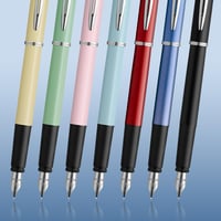 Stilou Waterman Allure - Oțel inoxidabil, accesorii argintii, peniță fină, cerneală albastră 4