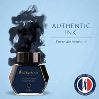 Atrament do plniaceho pera Waterman, 50 ml, Intense Black, náhrada za atramentové bombičky, prémiový tekutý atrament do plniaceho pera 2