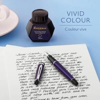 Atrament do plniaceho pera Waterman, 50 ml, Intense Black, náhrada za atramentové bombičky, prémiový tekutý atrament do plniaceho pera 3