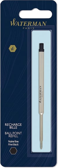Waterman golyóstoll-utántöltő, finom hegy - fekete tinta - 1 db 1