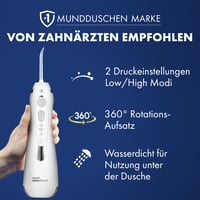 Duș bucal Waterpik Cordless Advanced Alb, irigator oral fără fir, 3 trepte de presiune, câștigător al testului 2026 5