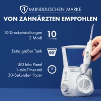 Ústna sprcha Waterpik WP-660EU Ultra Professional, 10 stupňov tlaku, 6 trysiek, biela, používaný stav (stav: pozri 2. obrázok) 6