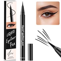 Waterproof Eyeliner Pen Precíz Ecsettel, Vízálló Szemceruza Nőknek Fekete 1