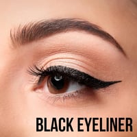Waterproof Eyeliner Pen Precíz Ecsettel, Vízálló Szemceruza Nőknek Fekete 7