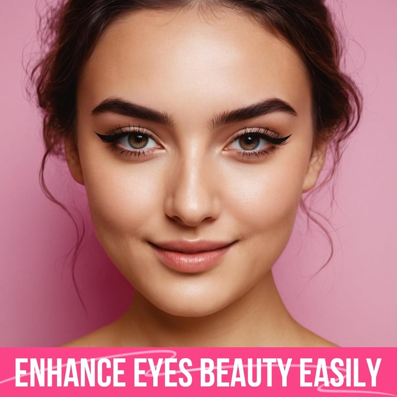 Waterproof Eyeliner Pen Precíz Ecsettel, Vízálló Szemceruza Nőknek Fekete