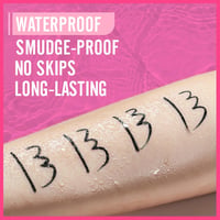 Waterproof Eyeliner Pen Precíz Ecsettel, Vízálló Szemceruza Nőknek Fekete 6