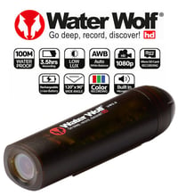 WaterWolf 2.0 WiFi podvodná akčná kamera na rybolov – 1080p HD, 120° široký uhol záberu, vodotesnosť 100 m, čierna, vrátane príslušenstva 2