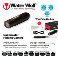 WaterWolf 2.0 WiFi podvodná akčná kamera na rybolov – 1080p HD, 120° široký uhol záberu, vodotesnosť 100 m, čierna, vrátane príslušenstva 7