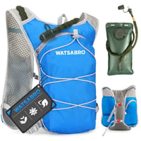 Vestă de Alergare WATSABRO pentru Bărbați și Femei cu Rezervor de Apă de 2L, 5L, Rucsac de Alergare Ușor, Respirabil și Ajustabil, pentru Trail Running, Ciclism, Drumeții 1