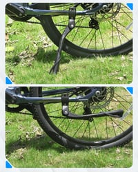 WATSABRO Stojan na bicykel pre 24-29 palcové bicykle, výškovo nastaviteľný bočný stojan, max. 35 kg, hliníkový, protišmykový, e-bike, MTB, mestský 6