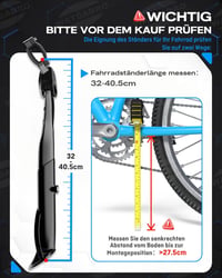 Cric bicicletă reglabil WATSABRO 24-29 inch, picioare din cauciuc antiderapante cu model, capacitate de încărcare 42 kg, pentru biciclete urbane, MTB și cursiere 3