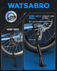 Cric bicicletă reglabil WATSABRO 24-29 inch, picioare din cauciuc antiderapante cu model, capacitate de încărcare 42 kg, pentru biciclete urbane, MTB și cursiere 6