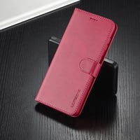 Flip puzdro WAURZ na Samsung Galaxy A54 5G s priehradkou na karty a magnetickým stojanom - ružovo-červené 3