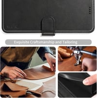 WAURZ Xiaomi Redmi Note 15 Pro 4G flip bőrtok kártyatartóval - fekete 2