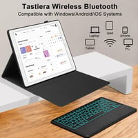 WAVATA iPad Pro 12,9" Bluetooth Billentyűzet Tok Háttérvilágítással 6
