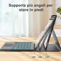 WAVATA iPad Pro 12,9" Bluetooth Billentyűzet Tok Háttérvilágítással 5