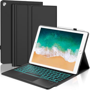 WAVATA iPad Pro 12,9" Bluetooth Billentyűzet Tok Háttérvilágítással