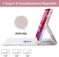 WAVATA Lenovo Tab M11 2024 Bluetooth billentyűzet tok Pink mágneses leválasztható 6
