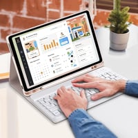 WAVATA Lenovo Tab M11 2024 Bluetooth billentyűzet tok Pink mágneses leválasztható 8