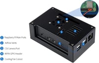 Waveshare 4.3" DSI LCD kijelző tokkal Raspberry Pi 4B-hez, 800×480, kapacitív érintős 6