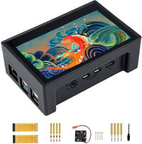 Waveshare 4.3" DSI LCD kijelző tokkal Raspberry Pi 4B-hez, 800×480, kapacitív érintős 1