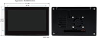 Waveshare 4.3" DSI LCD kijelző tokkal Raspberry Pi 4B-hez, 800×480, kapacitív érintős 9