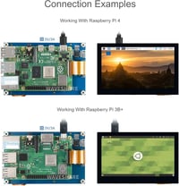 Waveshare 4.3" DSI LCD kijelző Raspberry Pi-hez 800×480 IPS érintőképernyő 5