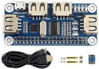 Waveshare 4 portos USB HUB HAT Raspberry Pi Zero A+ B+ 2 3 számára 1